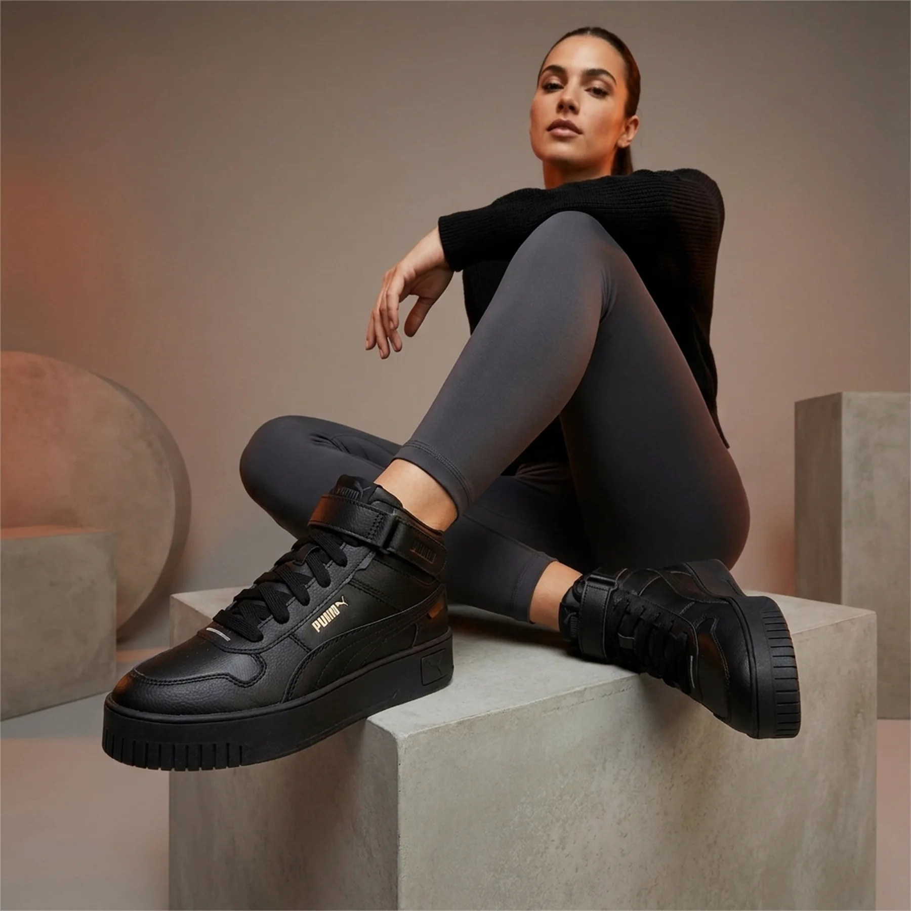 Кросівки чоловічі Puma Carina Street Mid Women’S Sneakers Black (392337-02)