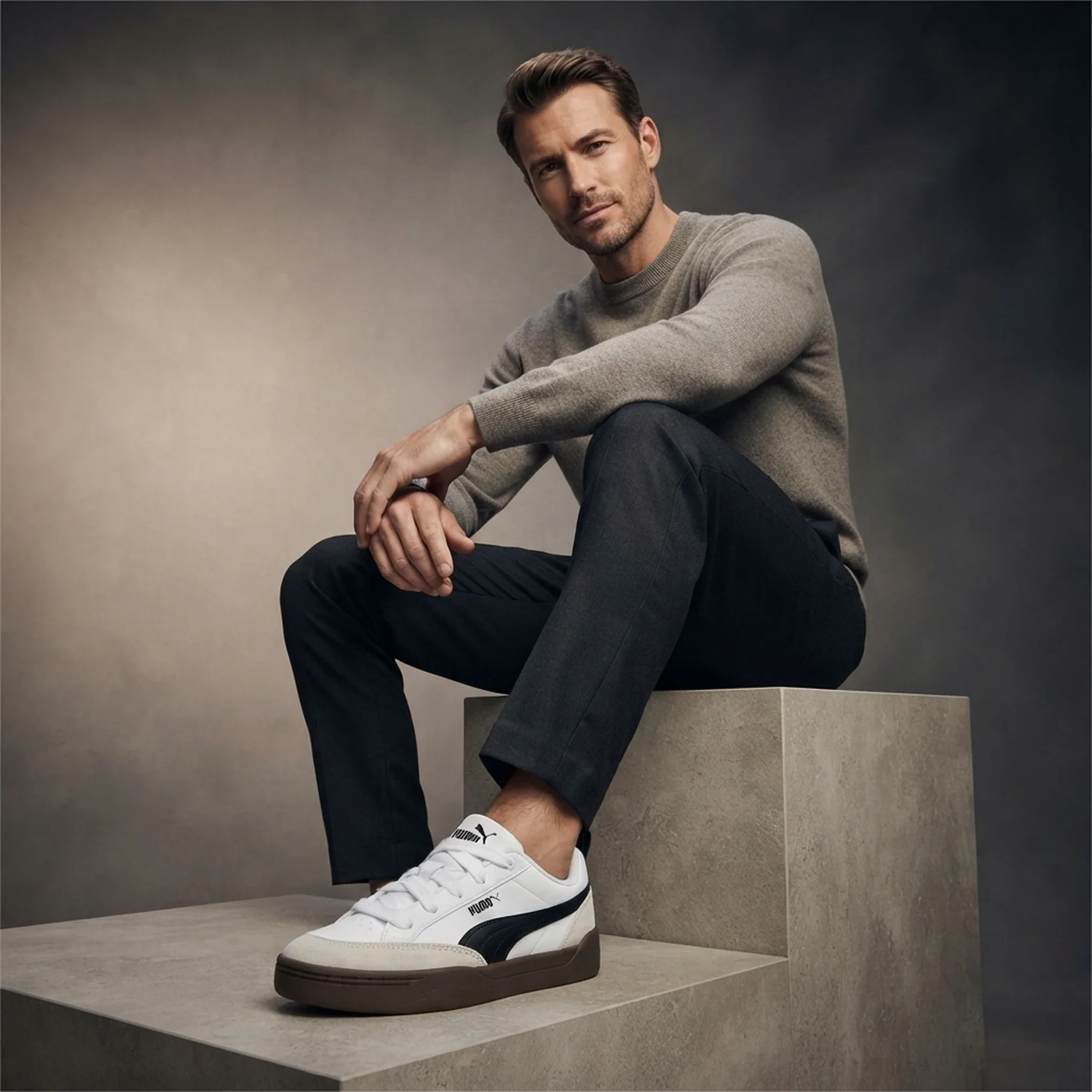 Кросівки чоловічі Puma Park Lifestyle Og Beige/White (397262-01)