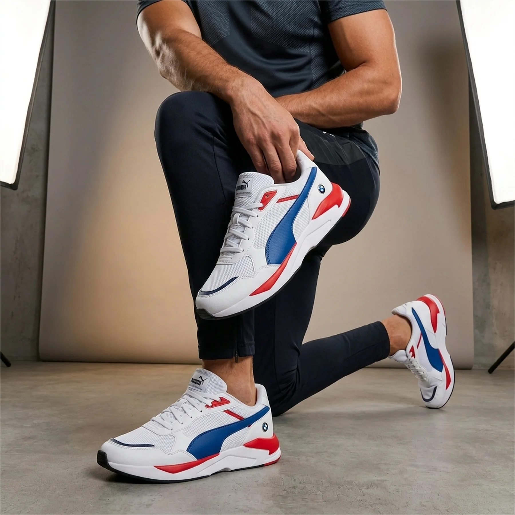 Кросівки чоловічі Puma Tiburion Logo Bmw M Motorsports White (308045-02)