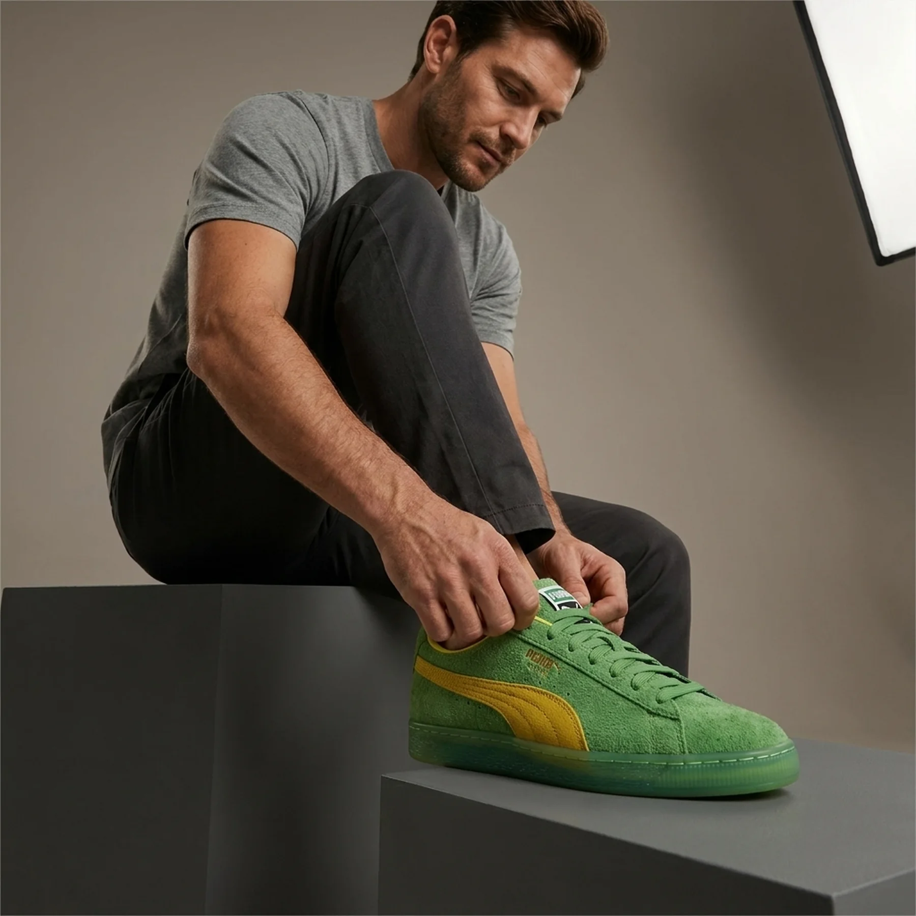 Кросівки чоловічі Puma X Ghostbusters Suede Xl Slimer Sneakers Green (399606-01)