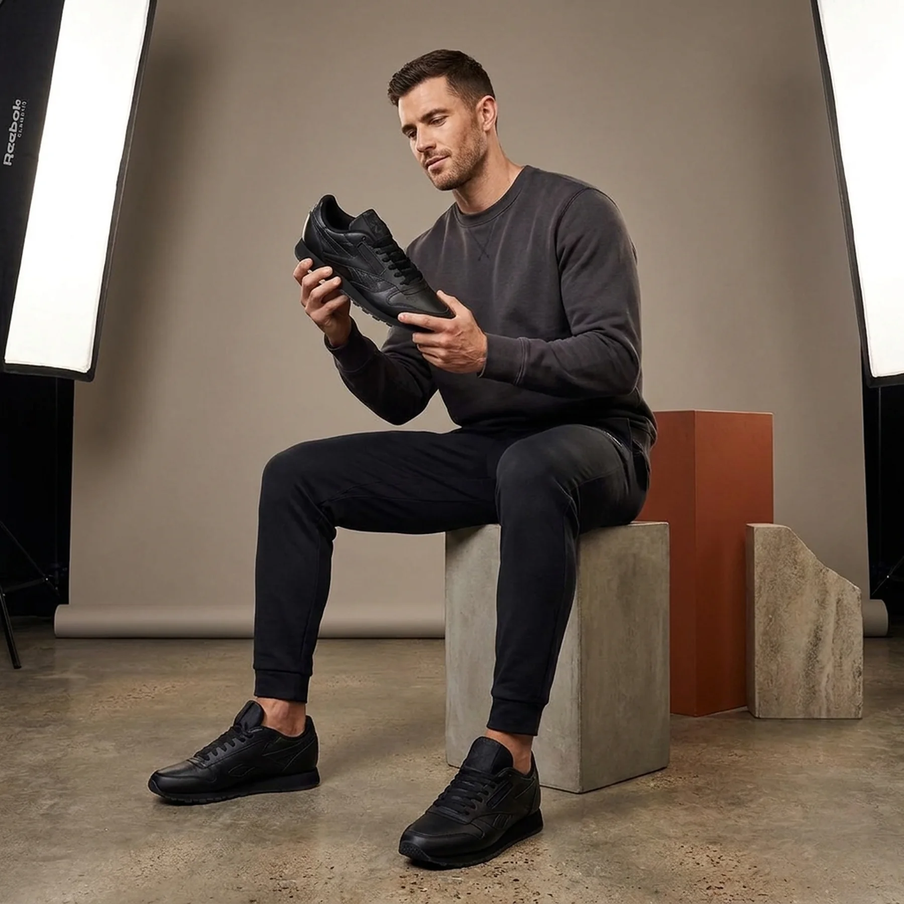 Кросівки чоловічі Reebok Classic Leather Black (100243913)