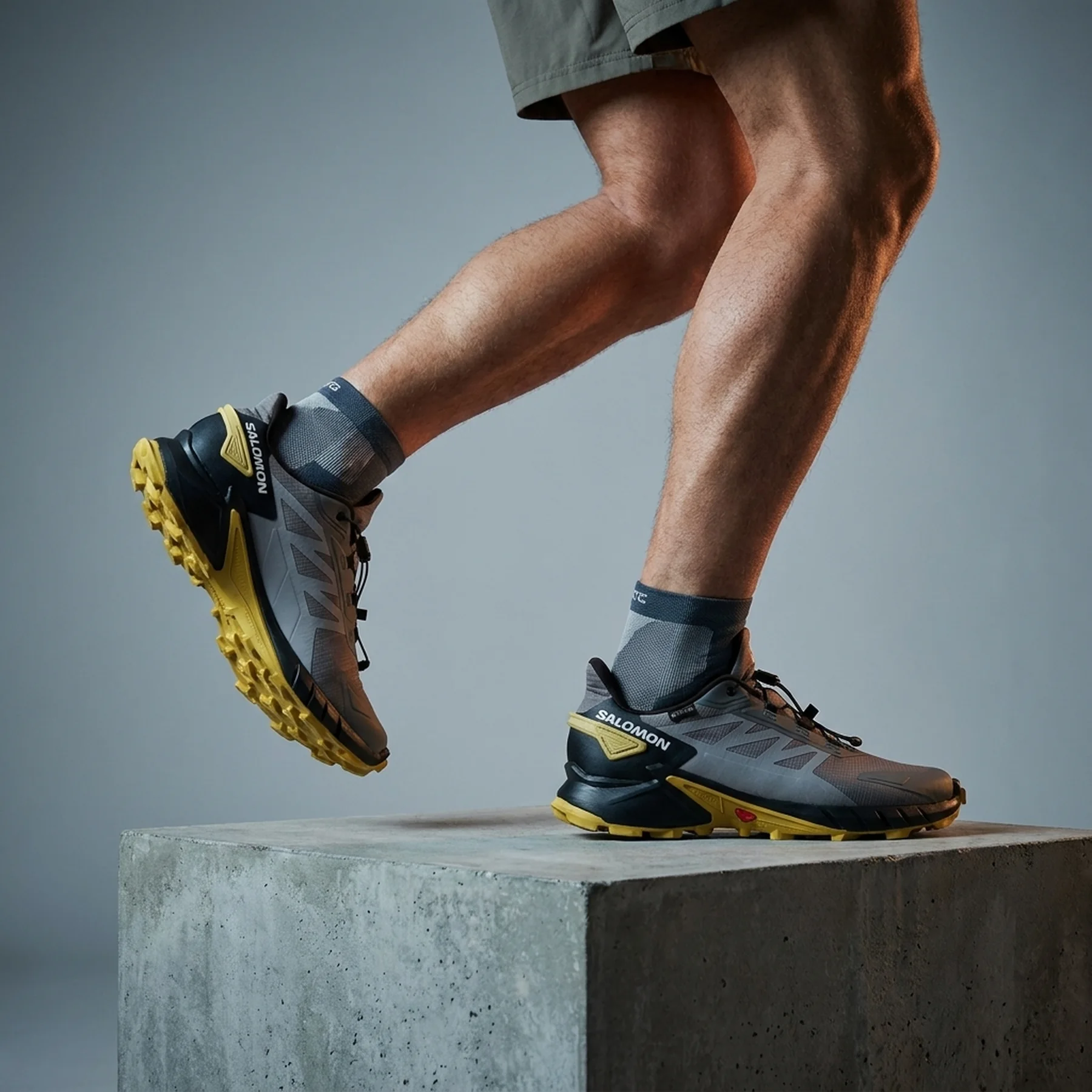 Кросівки чоловічі Salomon Supercross 4 Gtx Grey/Brown (473172)