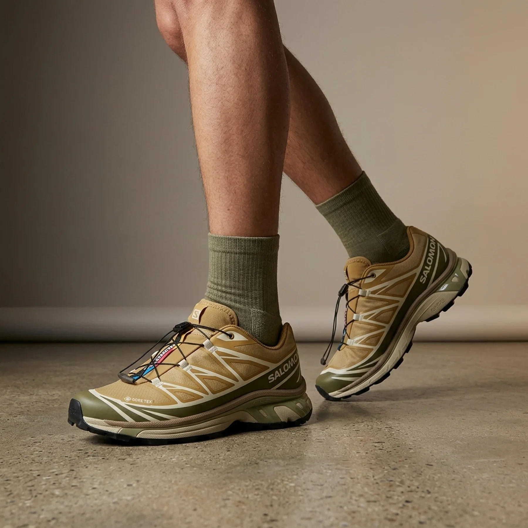 Кросівки чоловічі Salomon XT-6 GORE-TEX 'Antelope Portabella'