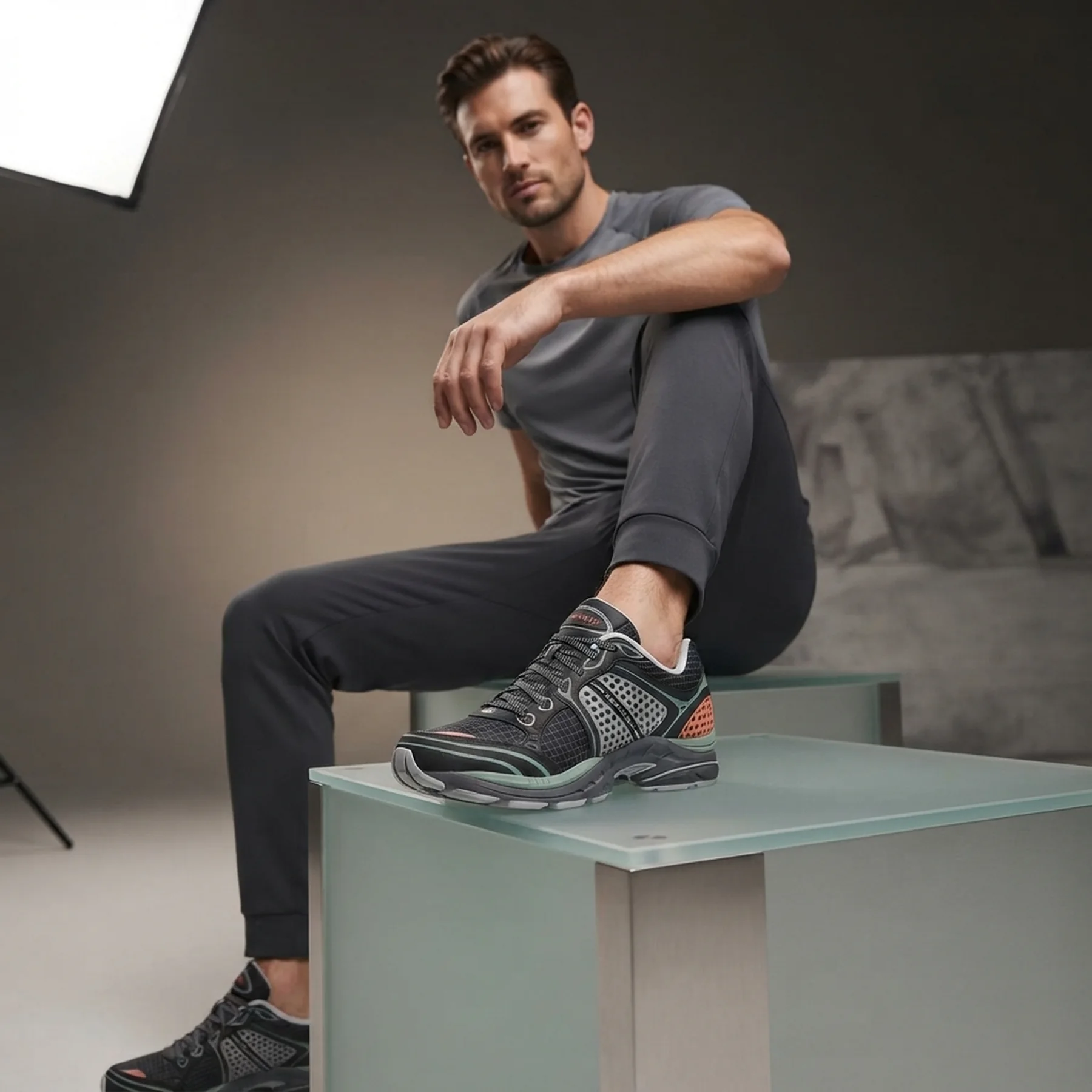 Кросівки чоловічі Saucony Progrid Triumph 4 Grey/Black (S70937-1)