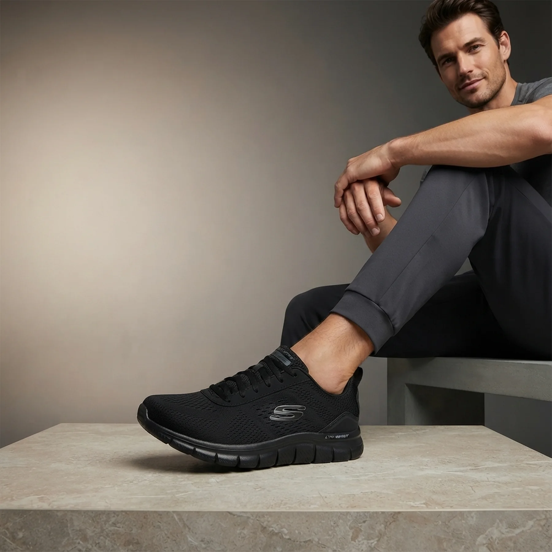 Кросівки чоловічі Skechers Track – Leshur (232758-BBK)