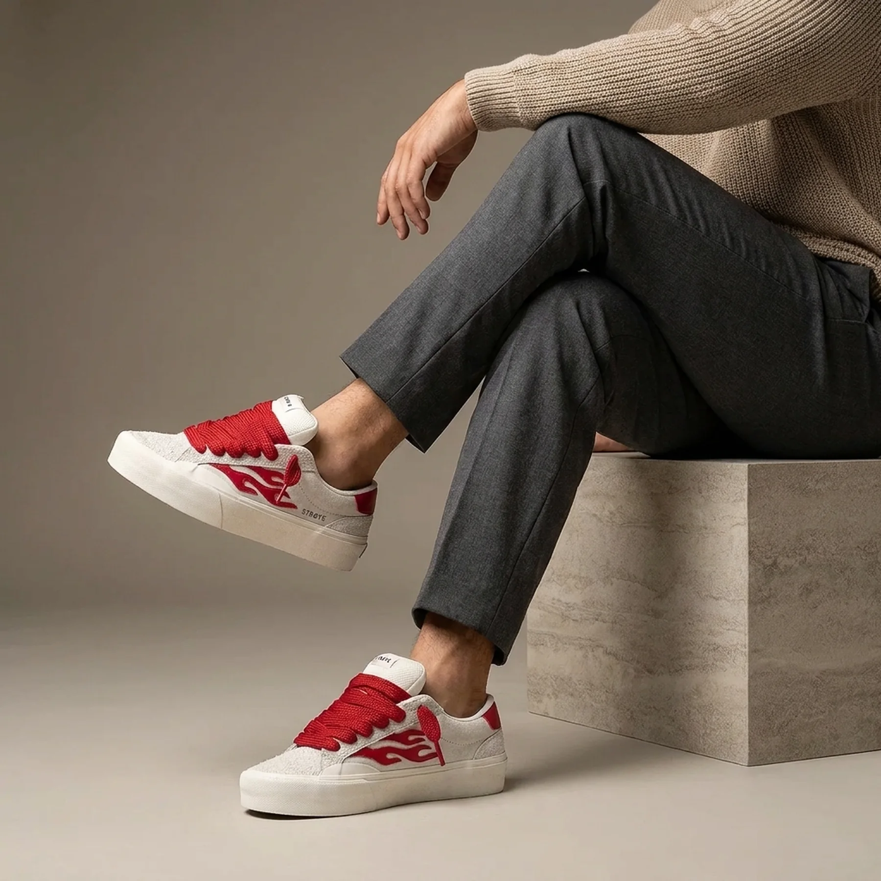 Кросівки чоловічі Straye Logan Puff Blanco Red
