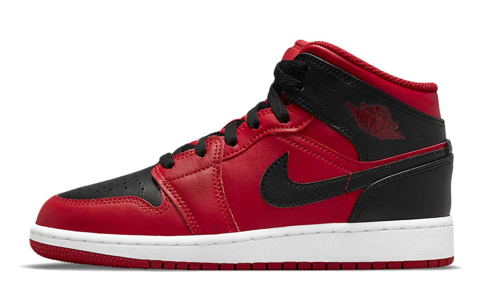Кросівки дитячі Air Jordan 1 Mid GS 'Reverse Bred'