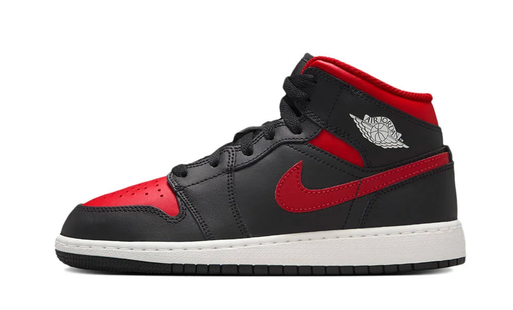 Кросівки дитячі Jordan 1 Mid (Gs) Black (DQ8423-067)