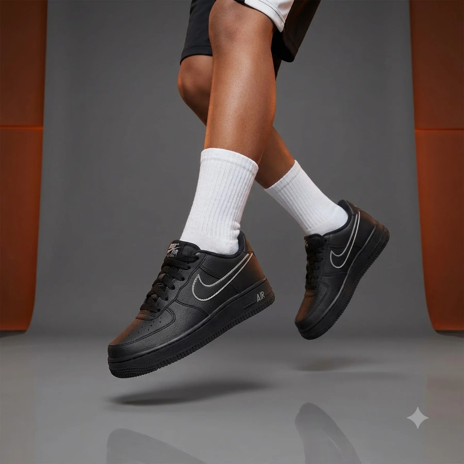 Кросівки дитячі Nike Air Force 1 Gs Black (IF6158-010)
