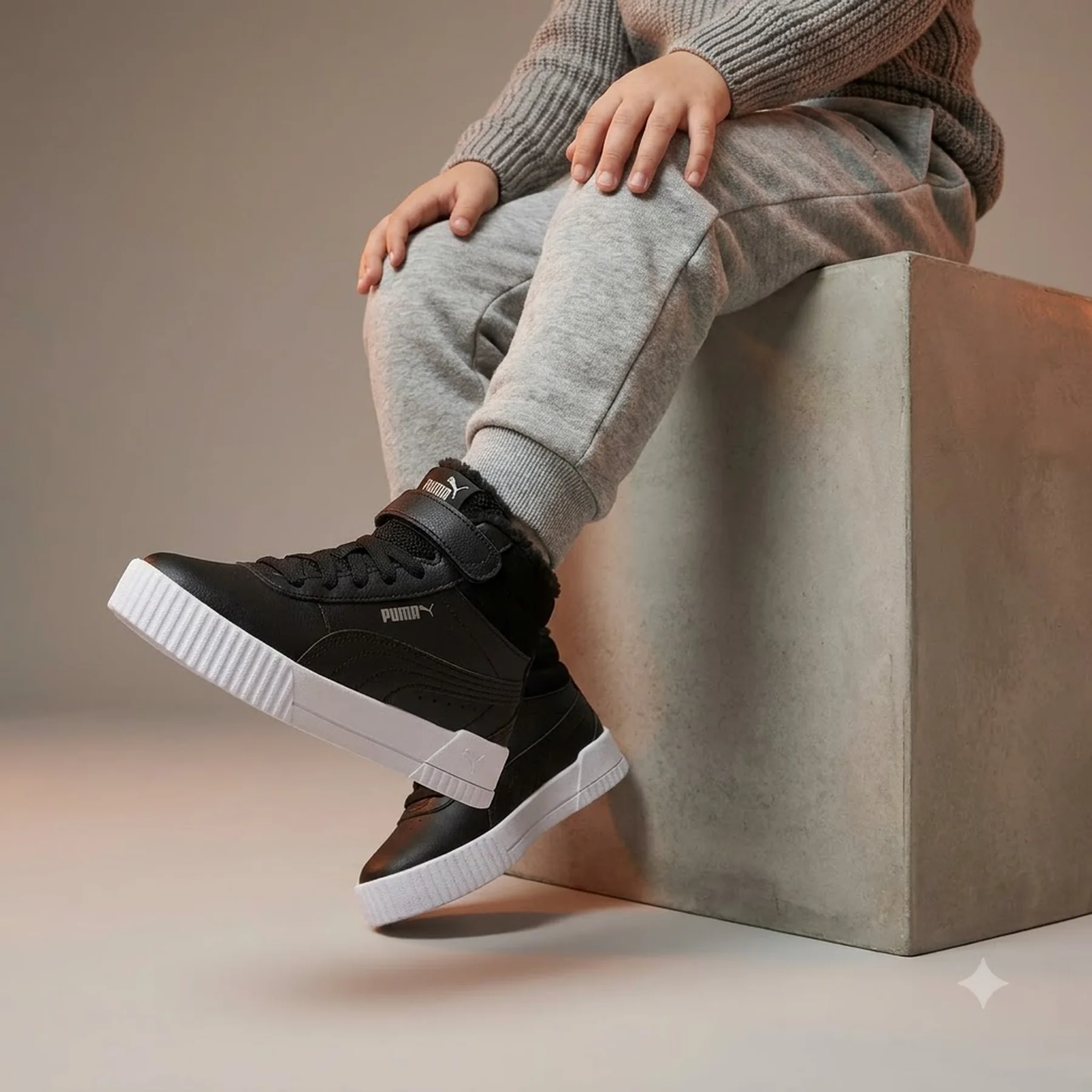 Кросівки дитячі Puma Carina Mid Fur Ps (309684-01)