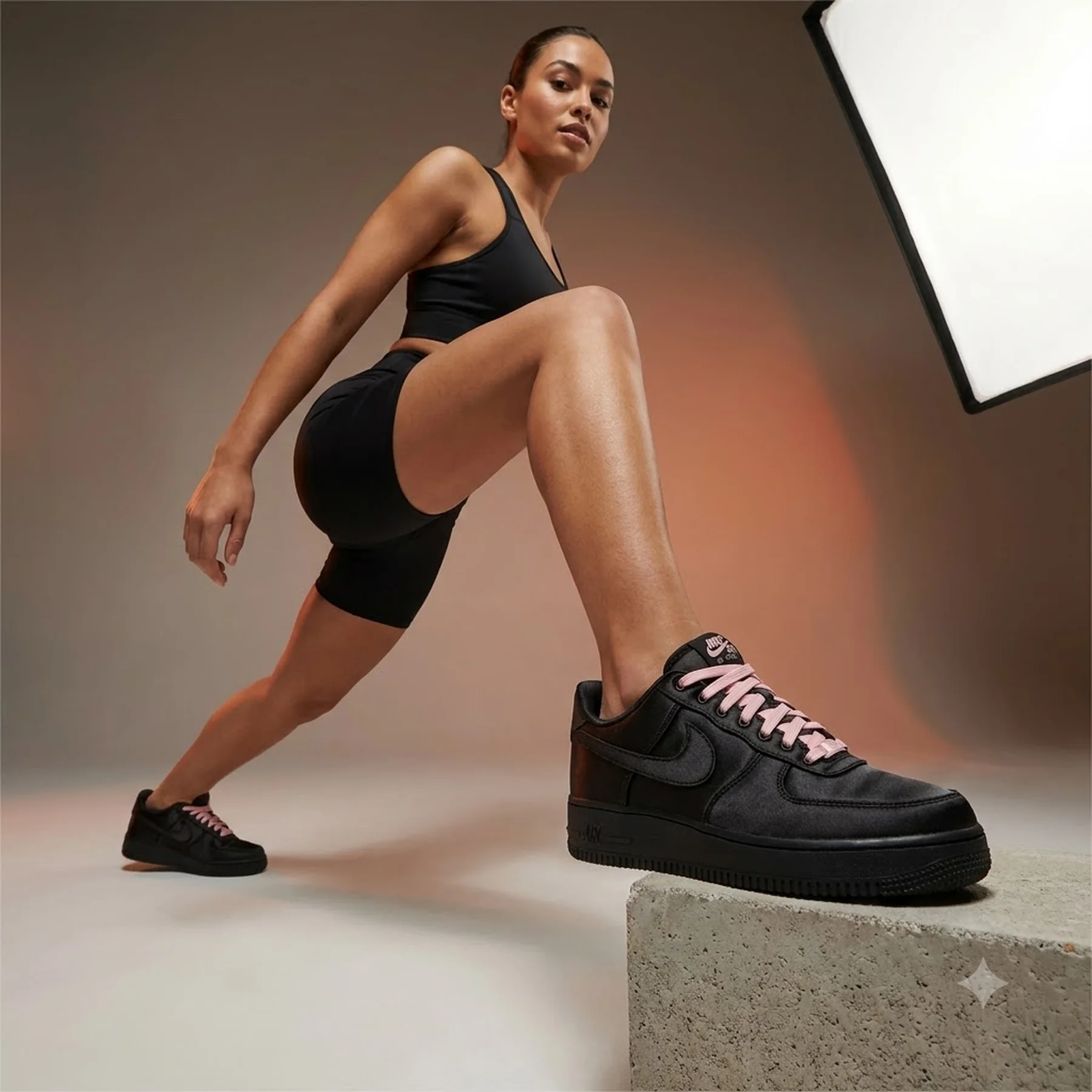 Кросівки Nike Air Force 1 Low Black Satin