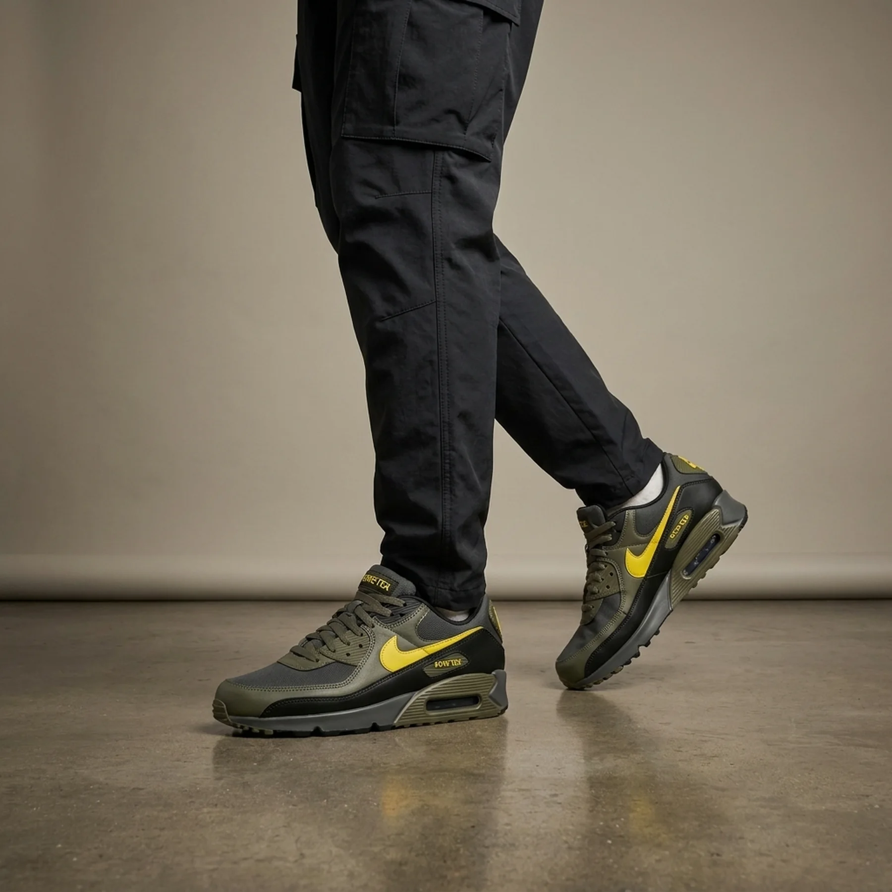 Кросівки Nike Air Max 90 GORE TEX Yellow Cargo Khaki
