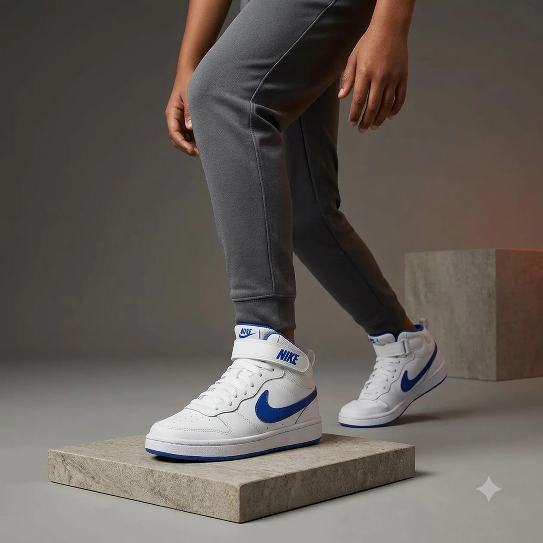 Кросівки підліткові Nike Court Bugh Mid 2 Big Kids' Shoes (CD7782-113)