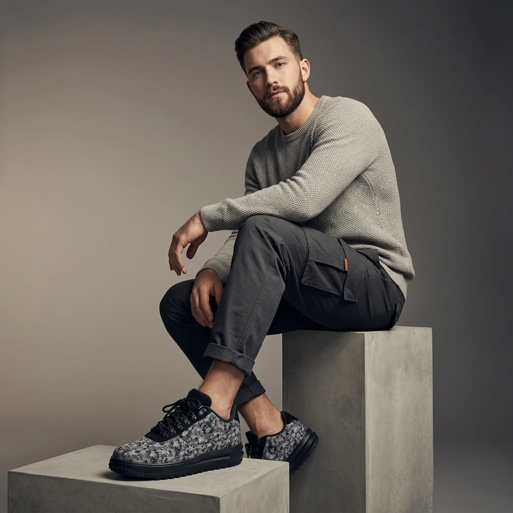 Кросівки чоловічі Nike Lunar Force 1 Duckboot Low (AV3818-001)