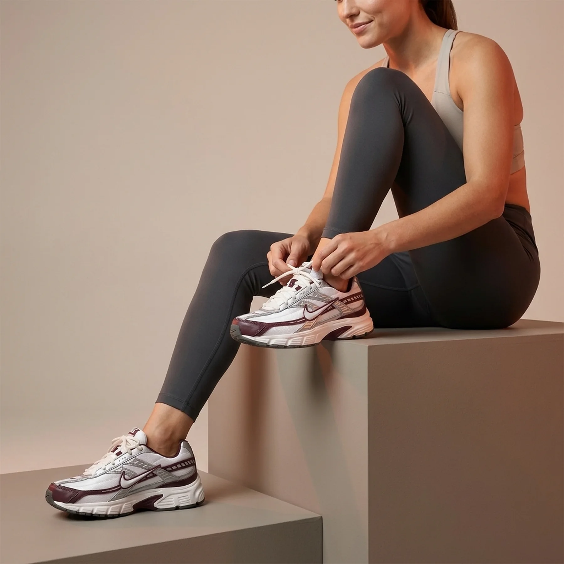 Кросівки Nike Initiator White Burgundy Crush