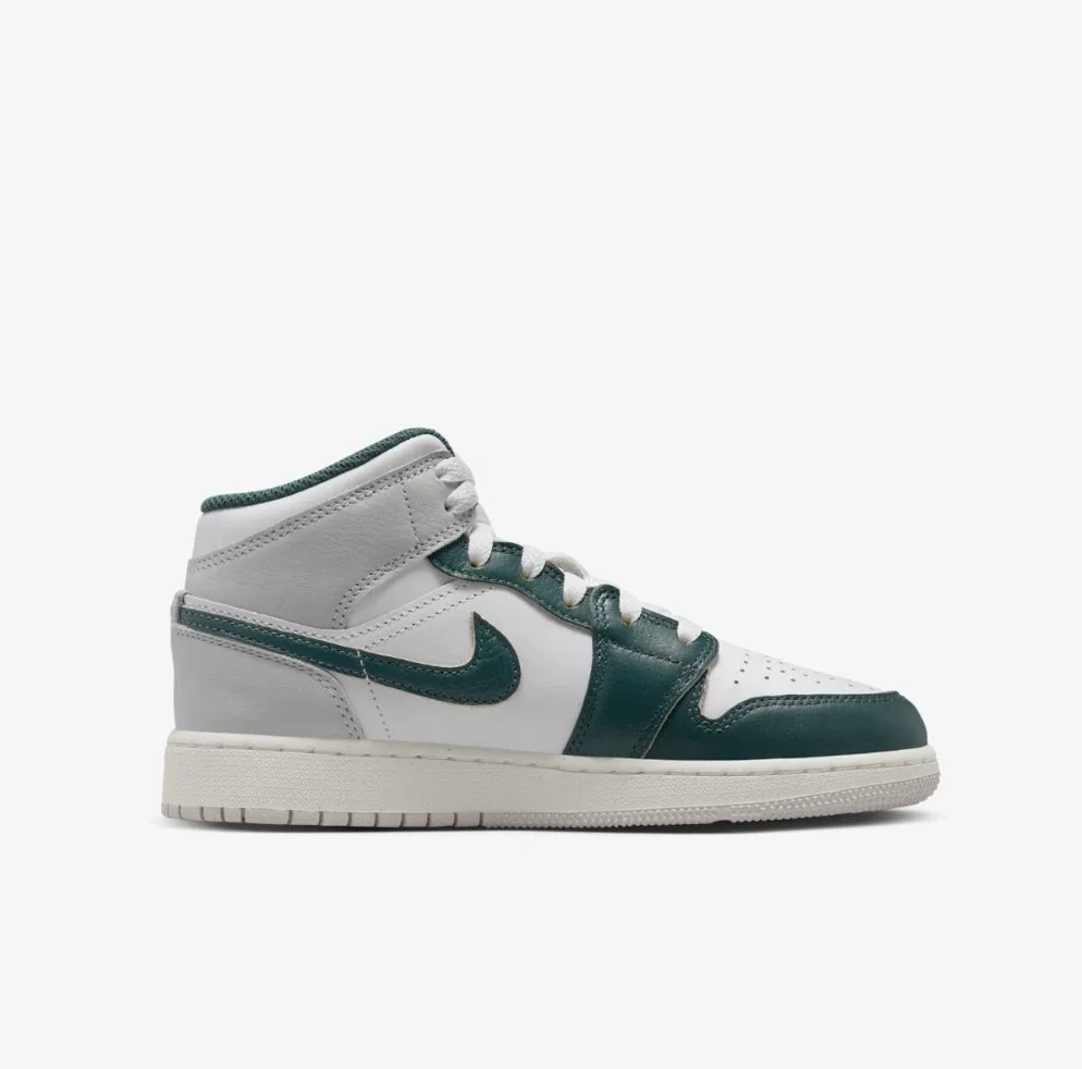 Кросівки дитячі Jordan 1 Mid Se White/Grey (FQ8088-103)