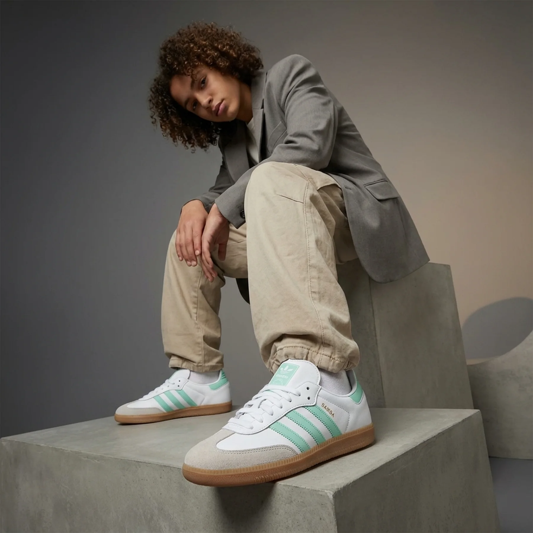 Кросівки підліткові UNI SAMBA OG J JP5481 Adidas 3,5 (36) Білий