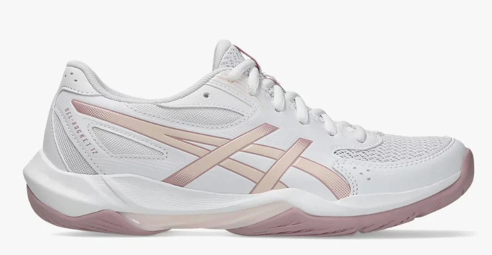 Кросівки для сквошу Asics Rocket 12 White/Pearl Pink 9.5