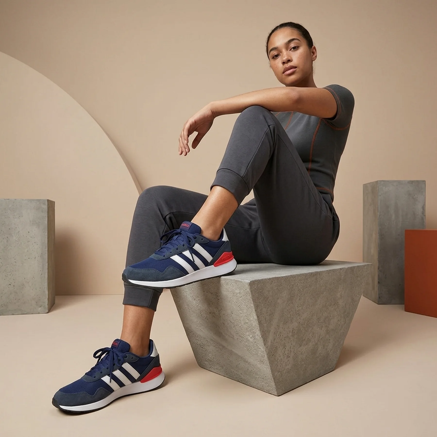 Кросівки RUN 60s 4.0 JR6620 Adidas 7,5 (41,5) Темно-синій