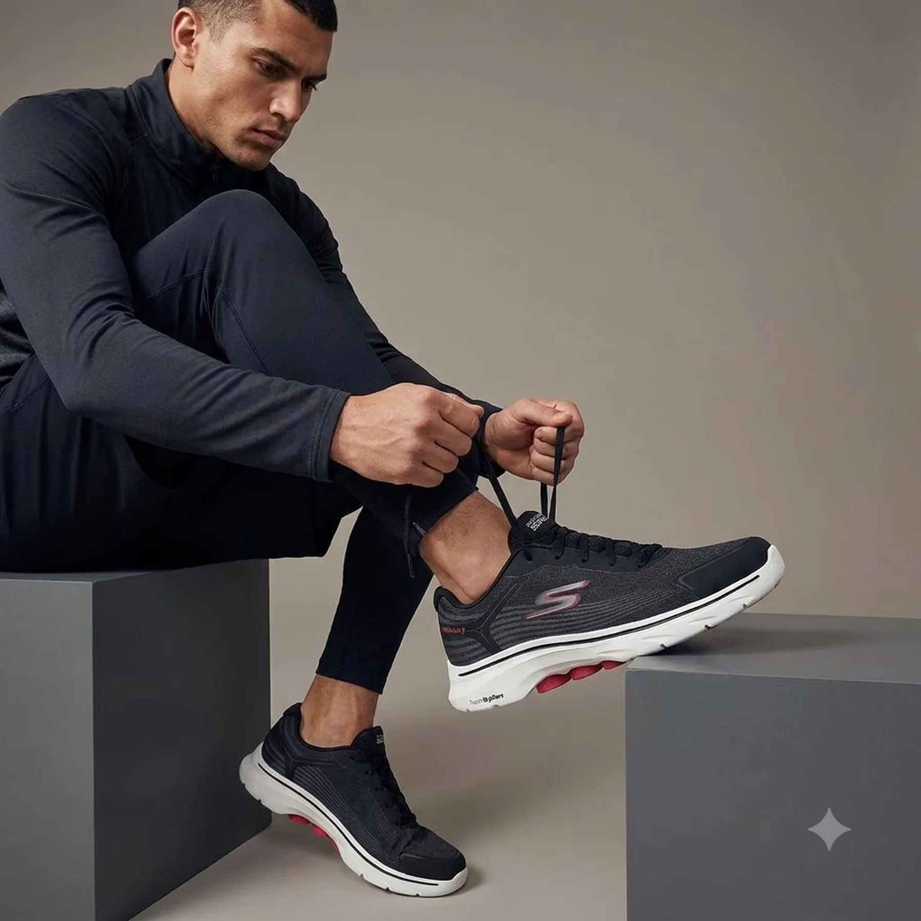 Кросівки Skechers Go Walk 7 Alen Black Red
