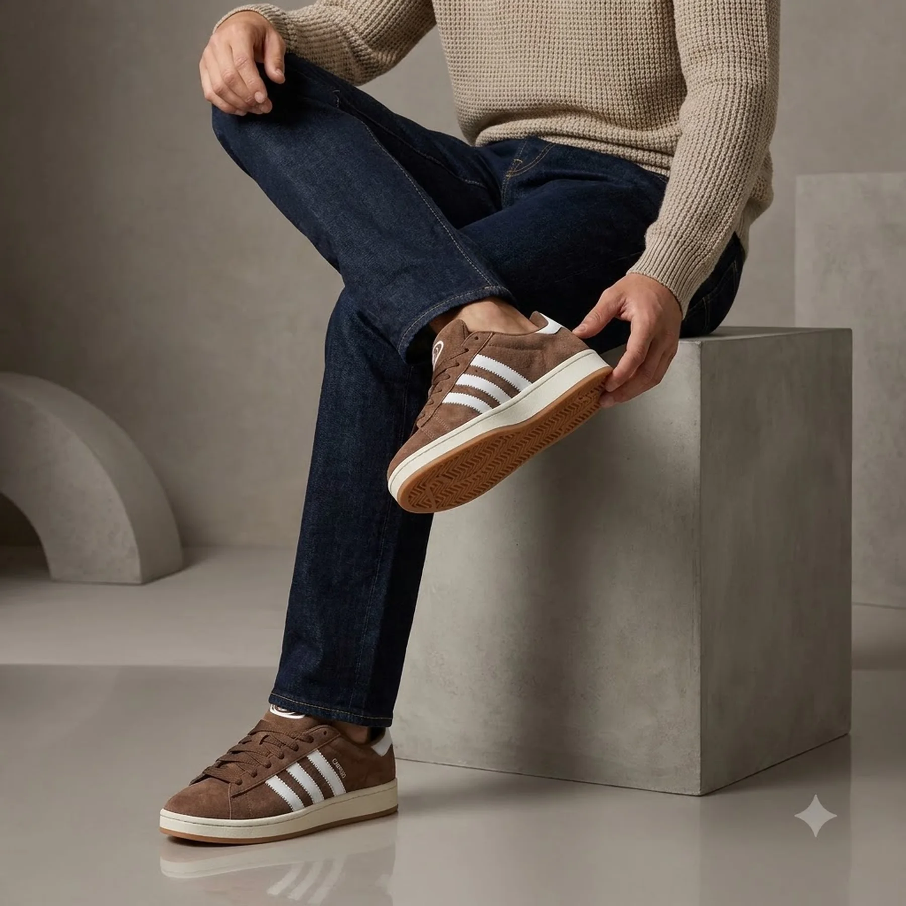 Кросівки унісекс Adidas Campus Brown (JH8789)
