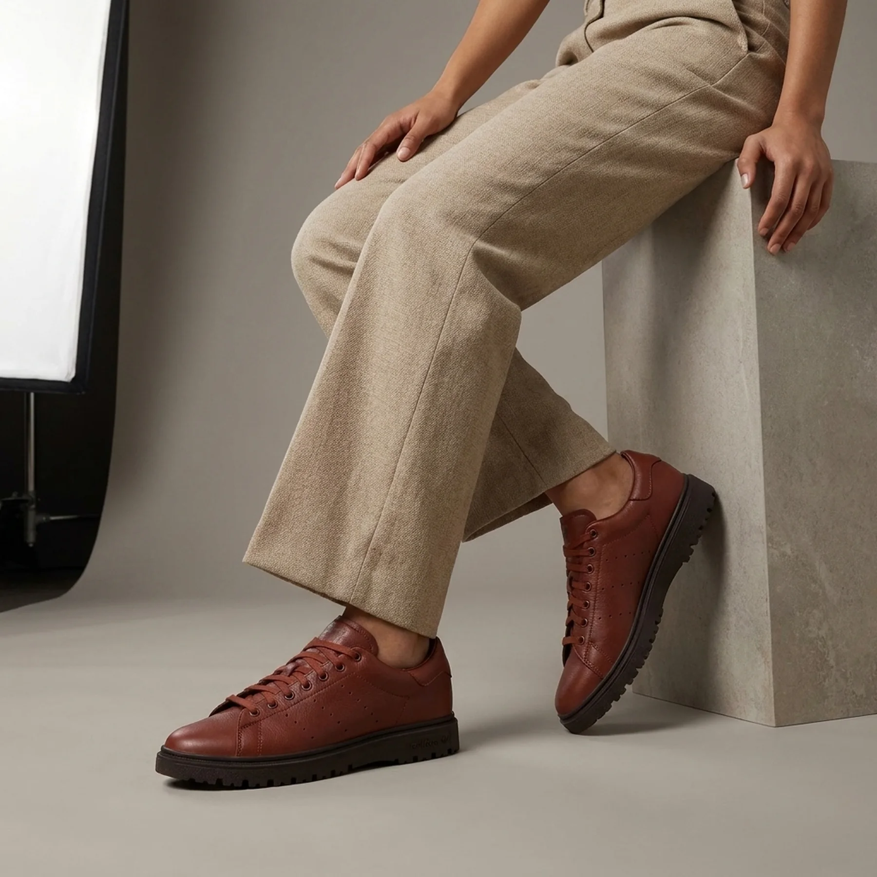 Кросівки унісекс Adidas Stan Smith Freizeit Brown (ID1385)