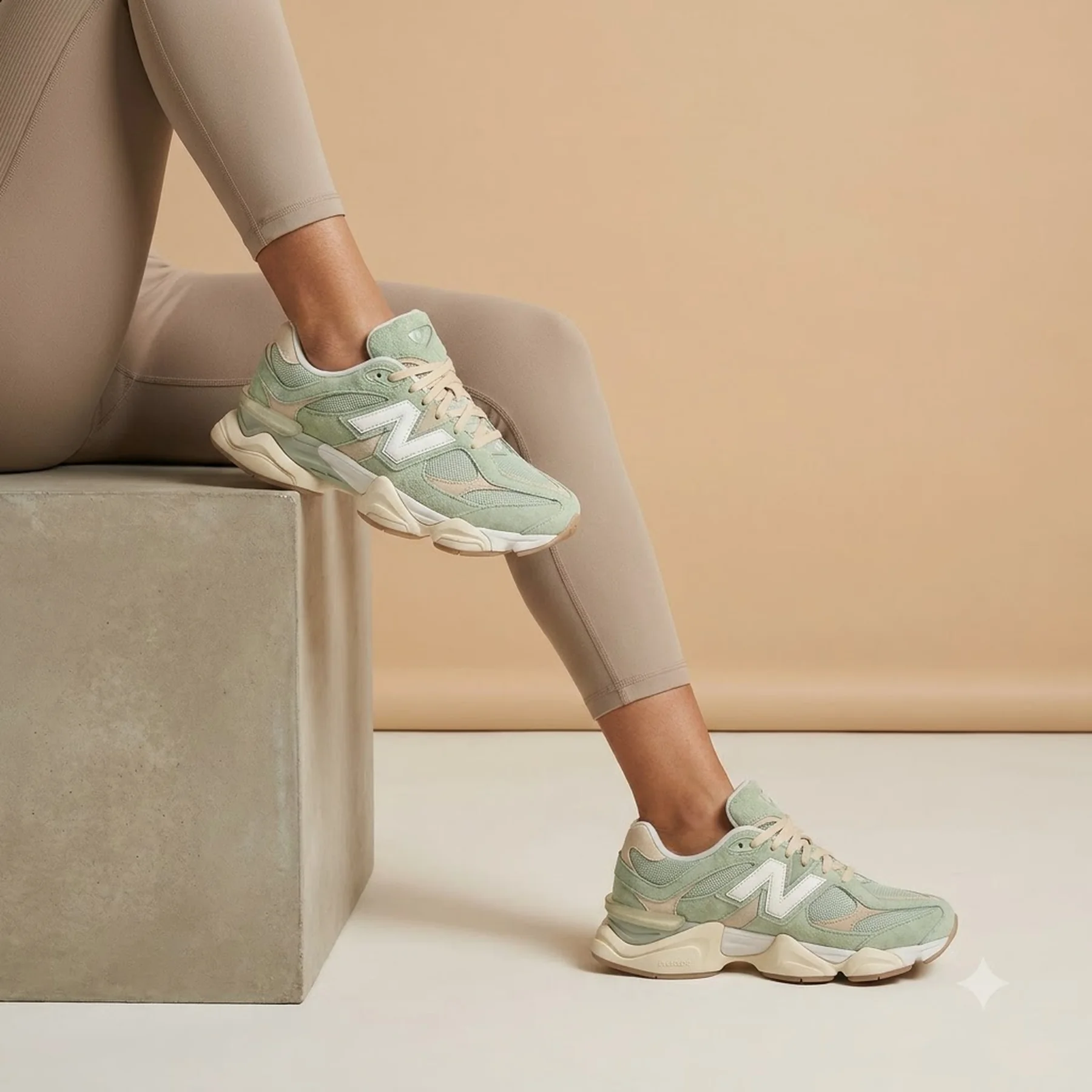 Кросівки унісекс New Balance 9060 Garter Snake Green/Beige (U9060AUC)
