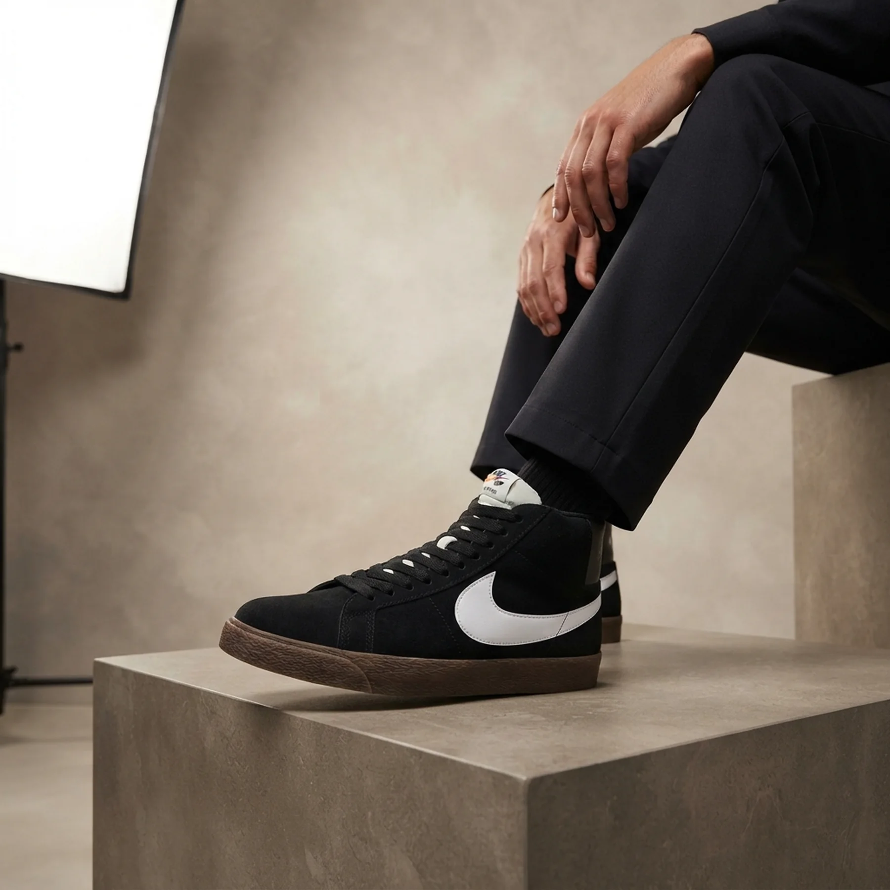 Кросівки унісекс Nike Sb Zoom Blazer Mid Black (864349-010)