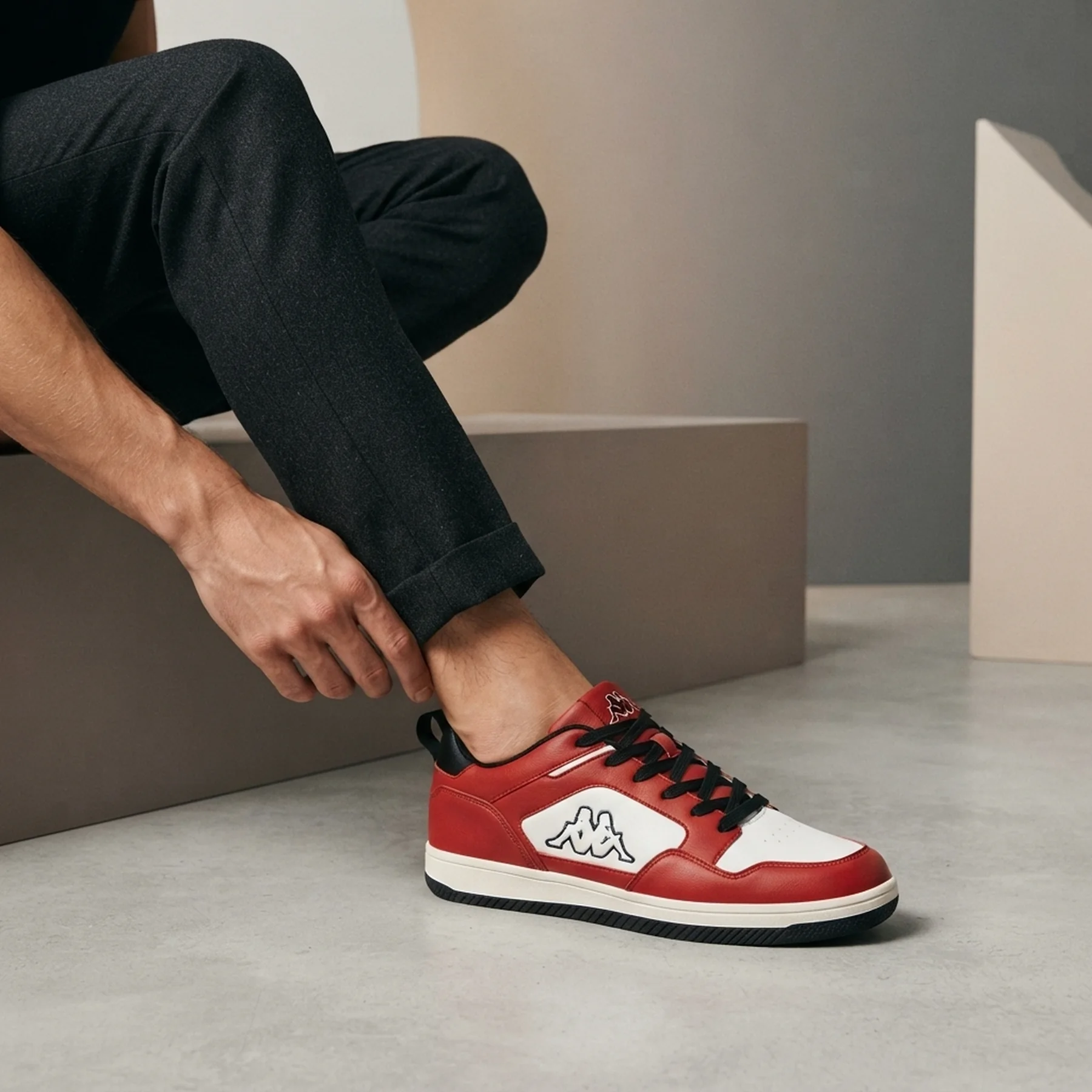 Кросівки Unisex Sneaker 243393-1020 Kappa 37 Червоний
