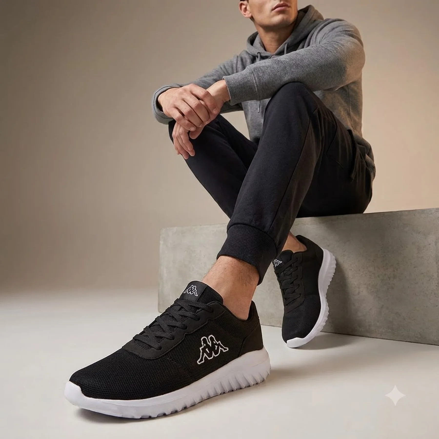 Кросівки Unisex Sneaker 243421-1110 Kappa 41 Чорний