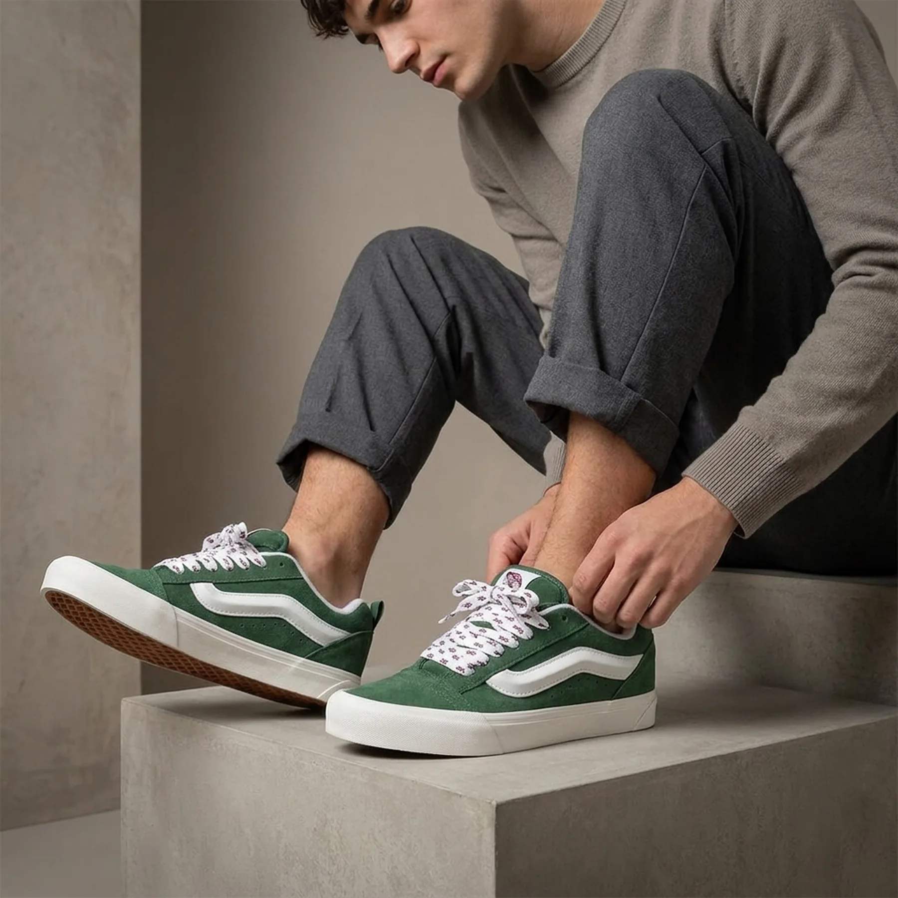 Кросівки Vans Knu Skool Pig Suede Green