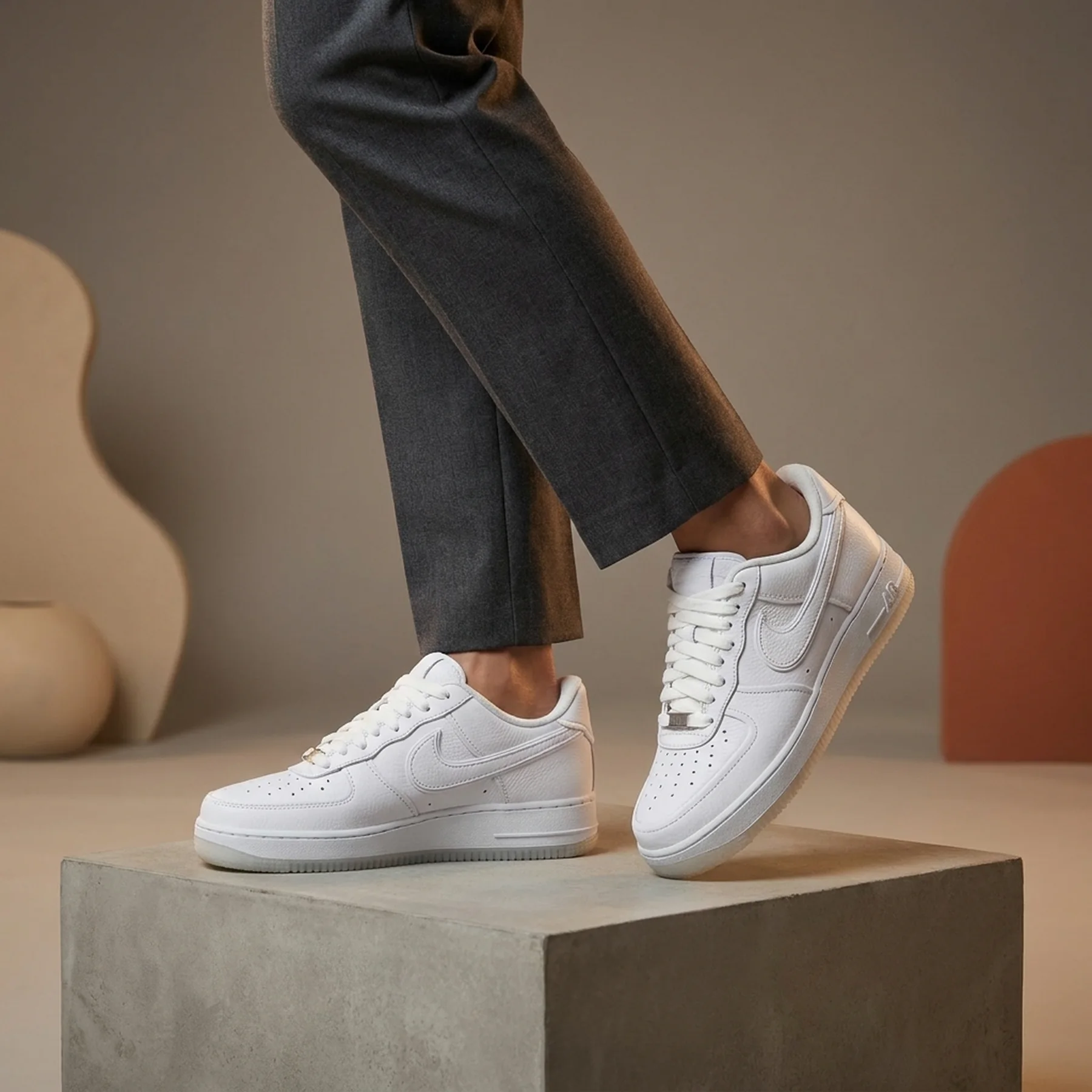 Кросівки жіночі A Ma Maniére x Wmns Air Force 1 Low 'Triple White'