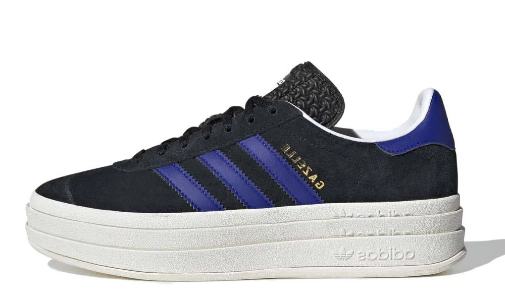 Кросівки жіночі Adidas Gazelle Bold 'Black Lucid Blue' (HQ4408)