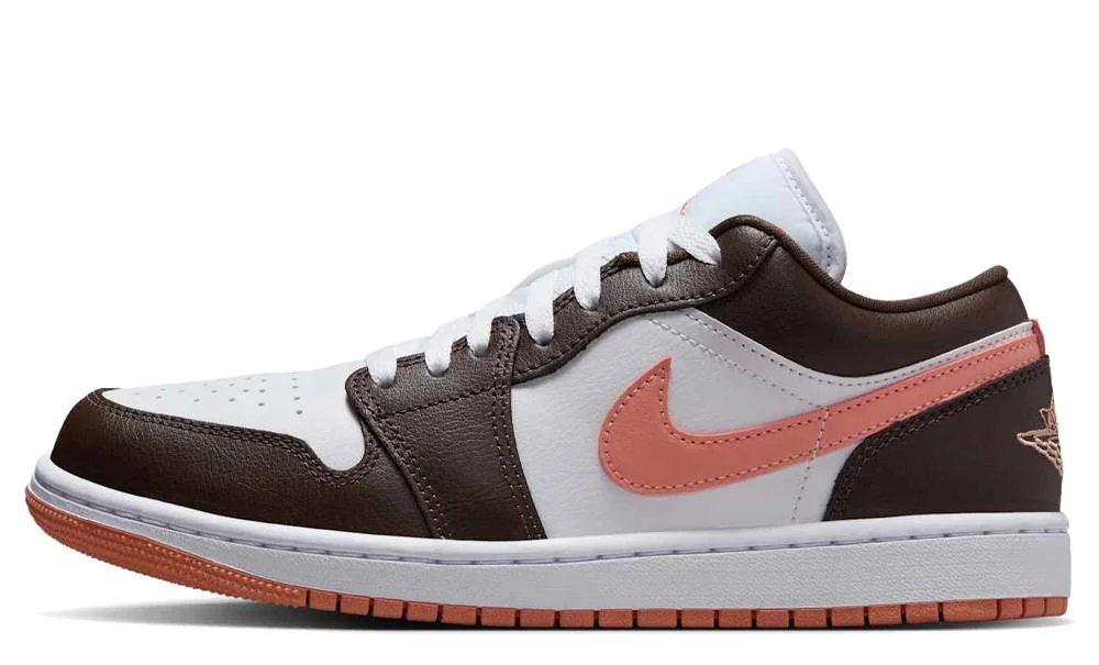 Кросівки жіночі Air Jordan 1 Low 'Brown/Pink'