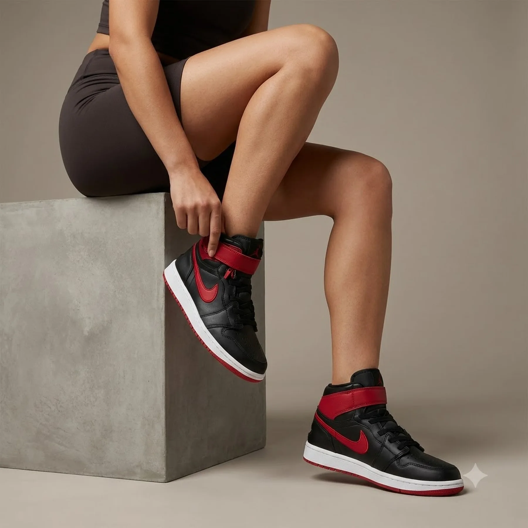 Кросівки жіночі Jordan Air 1 High Flyease Gs Black/Grey (DC7986-010)