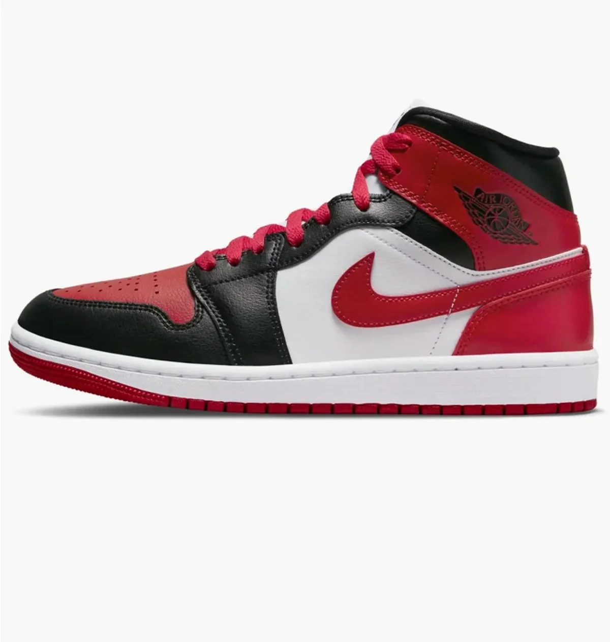 Кросівки жіночі Jordan 1 Mid Bred Toe (BQ6472-079)