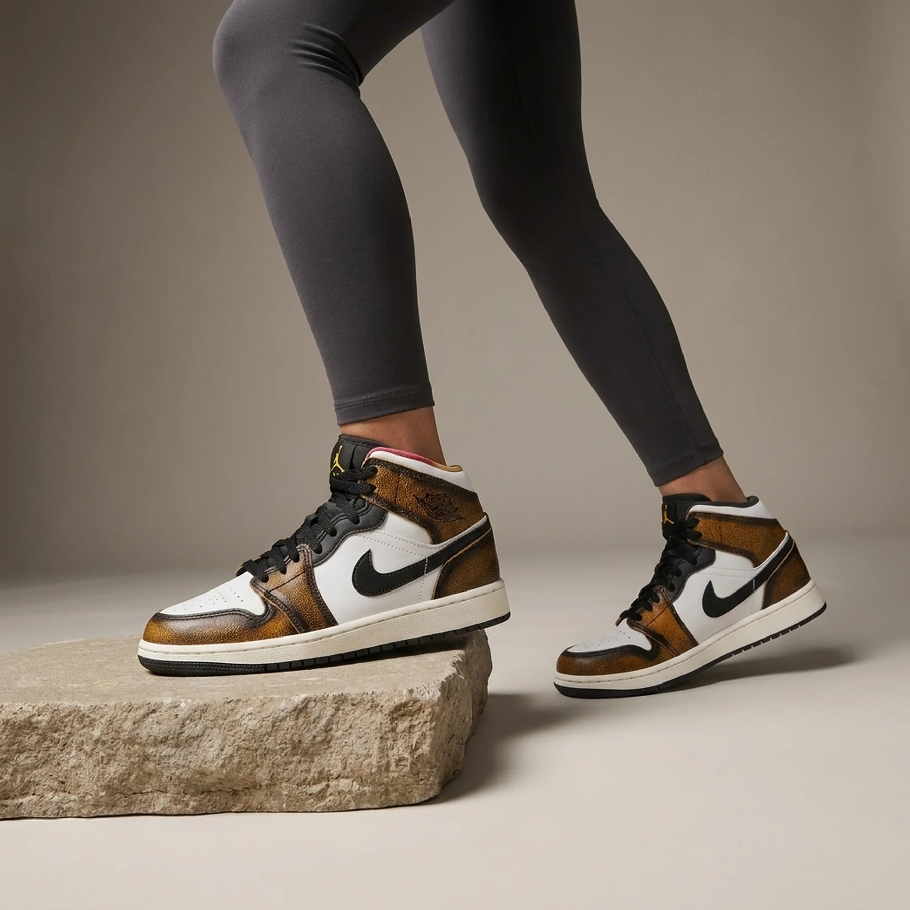 Кросівки жіночі Jordan 1 Mid Se (Gs) (DQ8418-006)