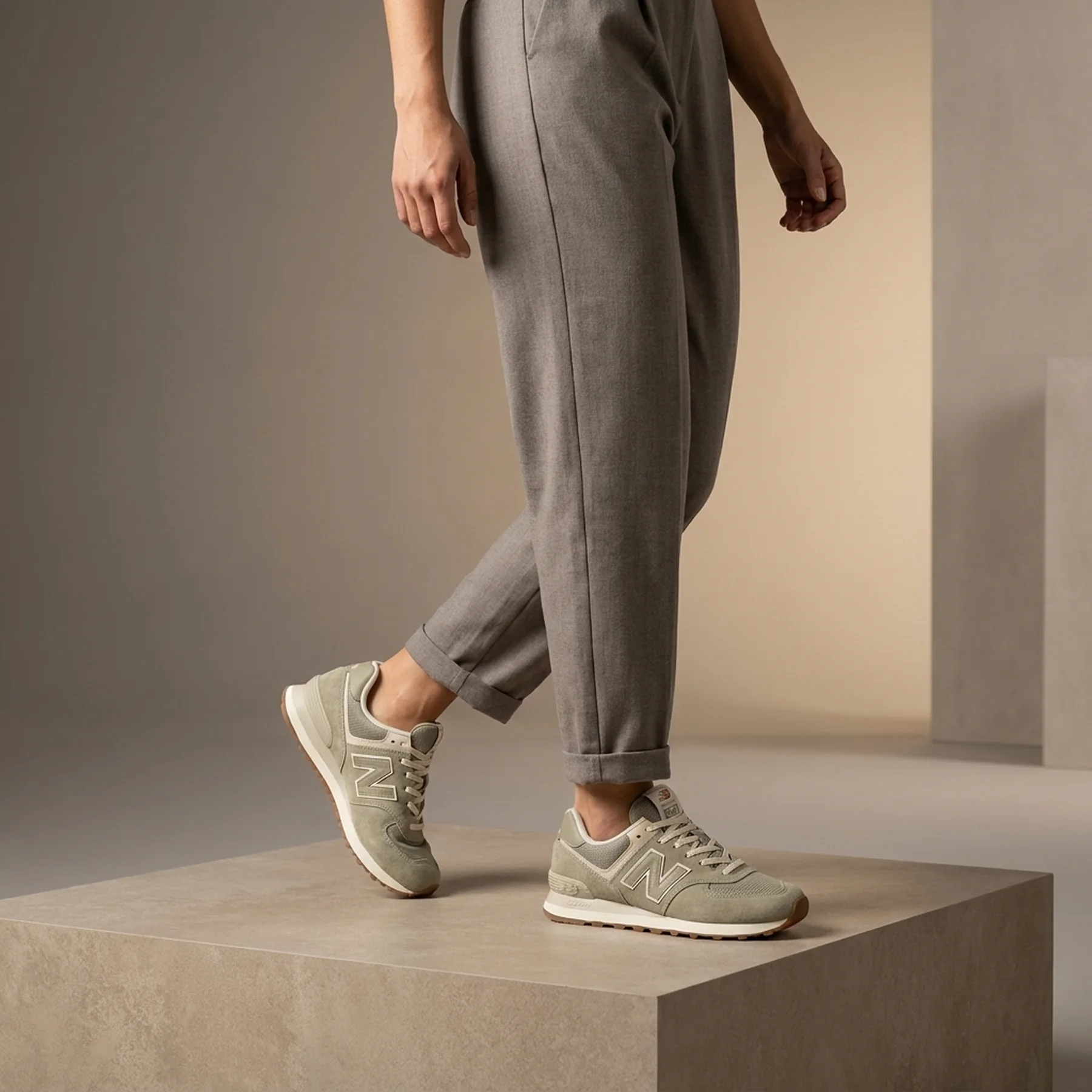 Кросівки жіночі New Balance 574 Olive (WL574DP2)