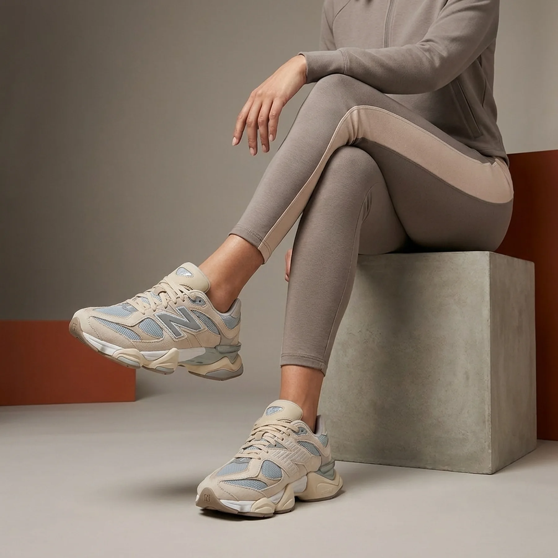 Кросівки жіночі New Balance 9060 'Pearl Grey Linen'
