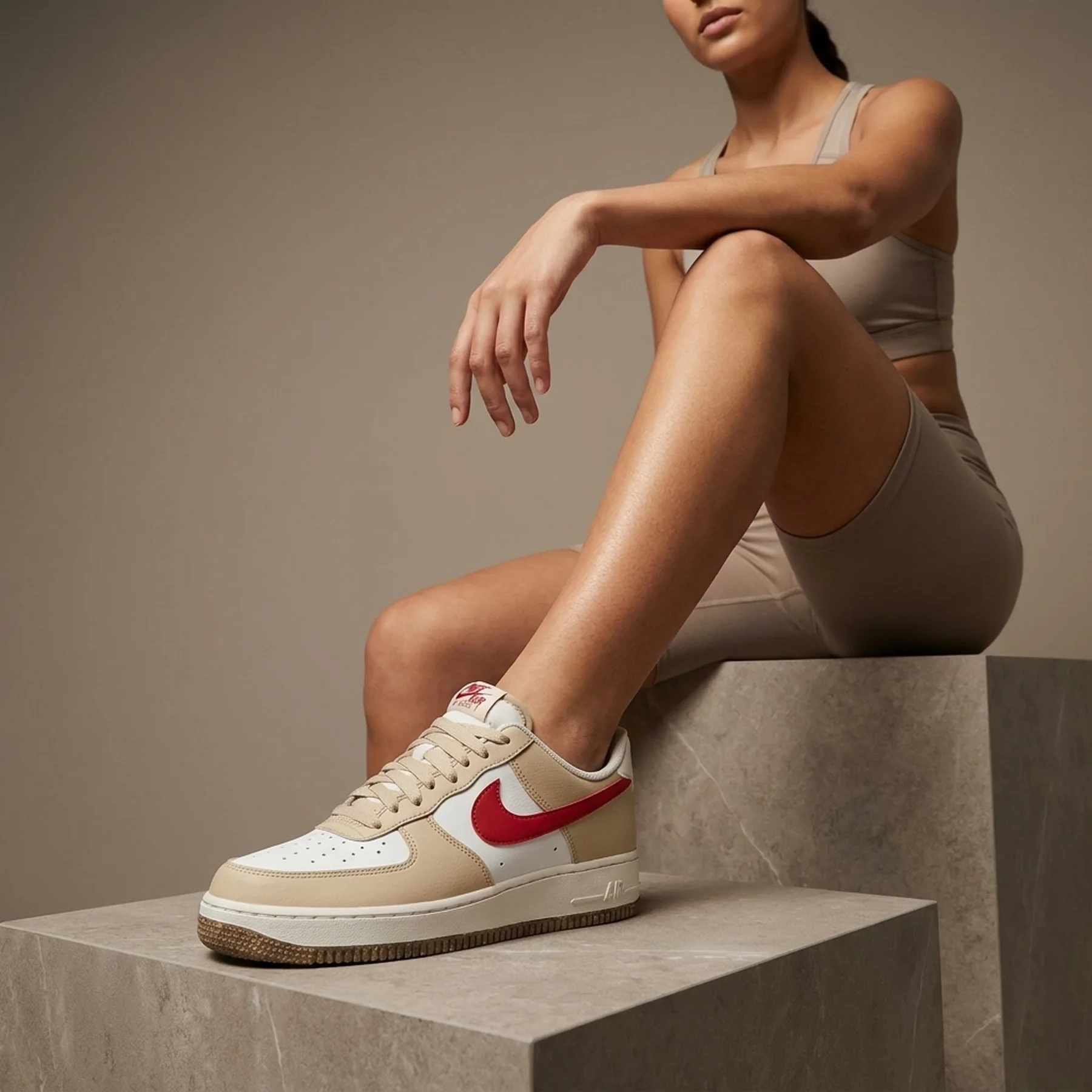 Кросівки жіночі Nike Air Force 1 07 Next Nature Beige/White (DC9486-109)