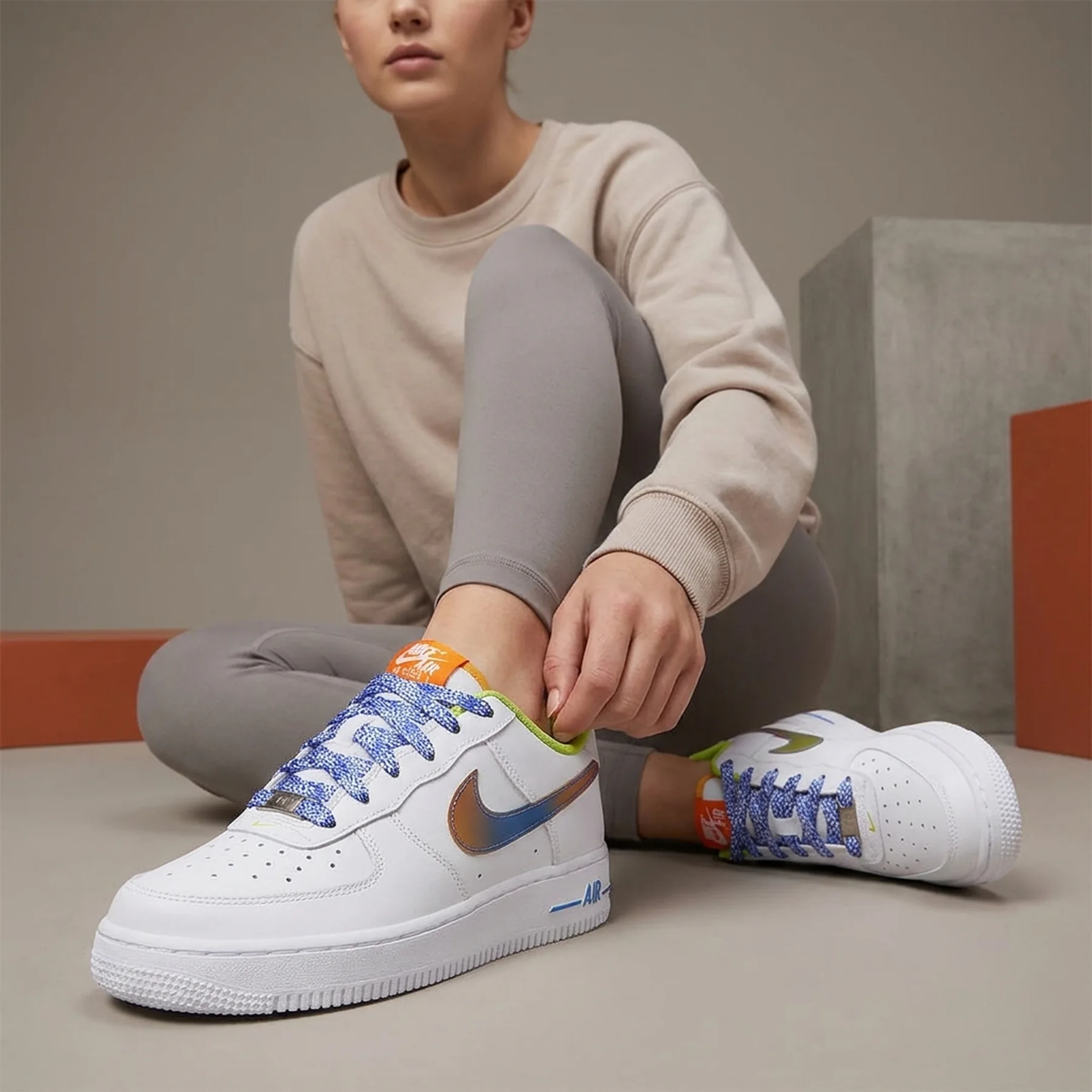 Кросівки жіночі Nike Air Force 1 Gs (DQ7767-100)