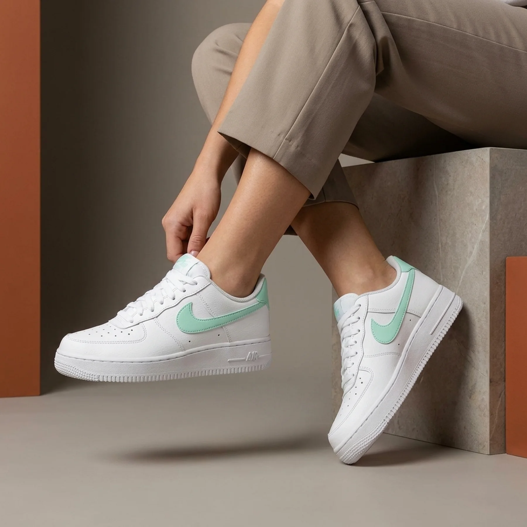 Кросівки жіночі Nike Air Force 1 (Gs) White Mint (CT3839-105)