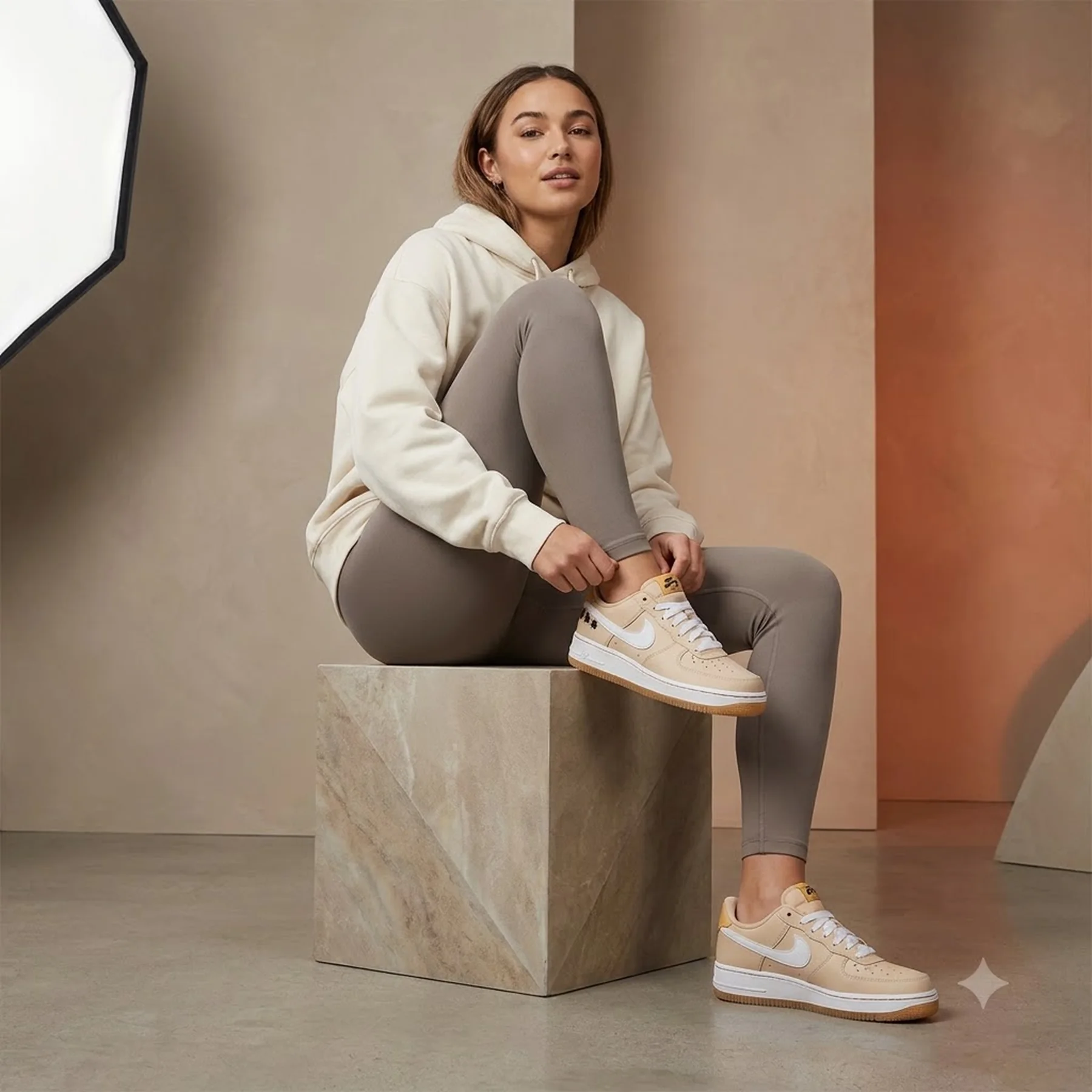 Кросівки жіночі Nike Air Force 1 Lv8 2 Beige Gs (FZ1615-100)