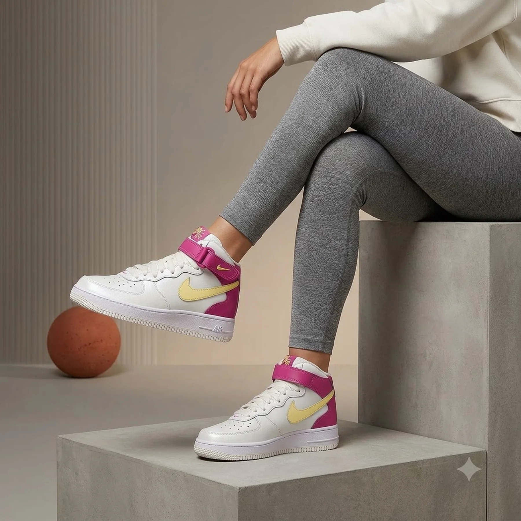 Кросівки жіночі Nike Air Force 1 Mid (Gs) (DH2933-100)