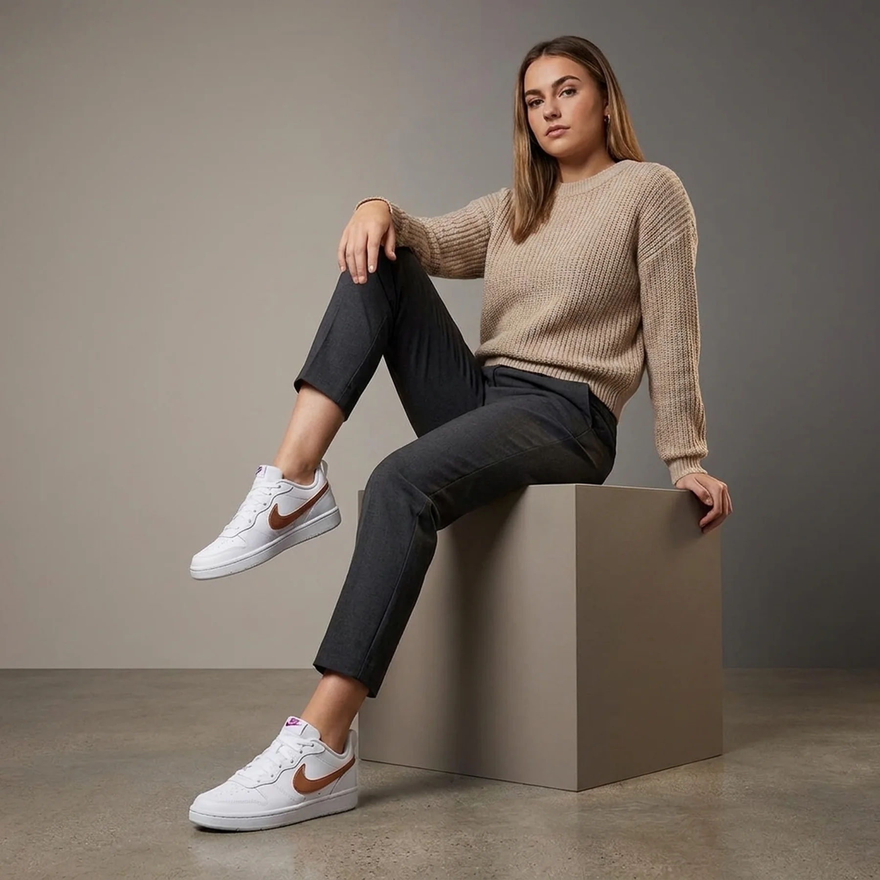Кросівки жіночі Nike Court Bugh Low 2 Se (Gs) (DQ5979-100)
