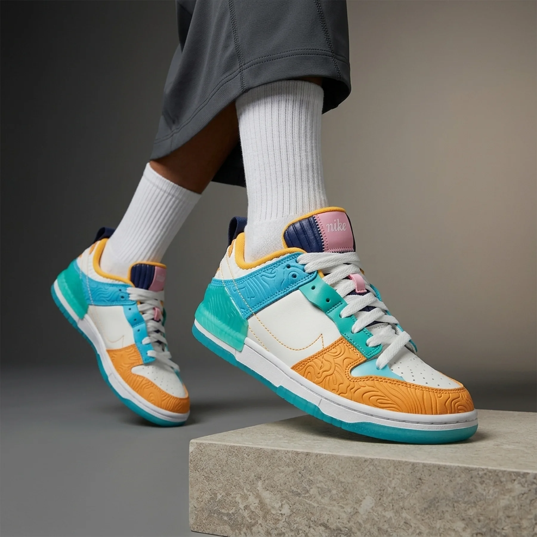 Кросівки жіночі Nike Dunk Low Disrupt X Serena Williams Design Crew Shoes White/Light Blue (DX4220-100)