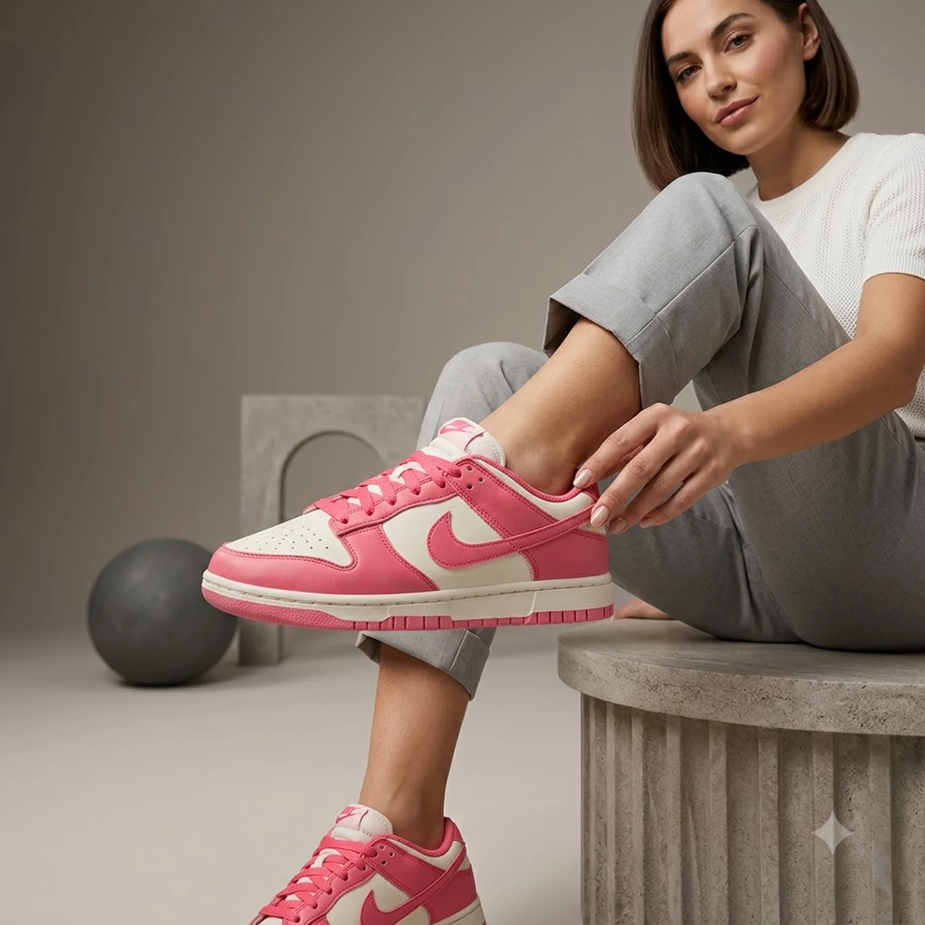 Кросівки жіночі Nike Dunk Low Pink/Beige (DD1873-600)