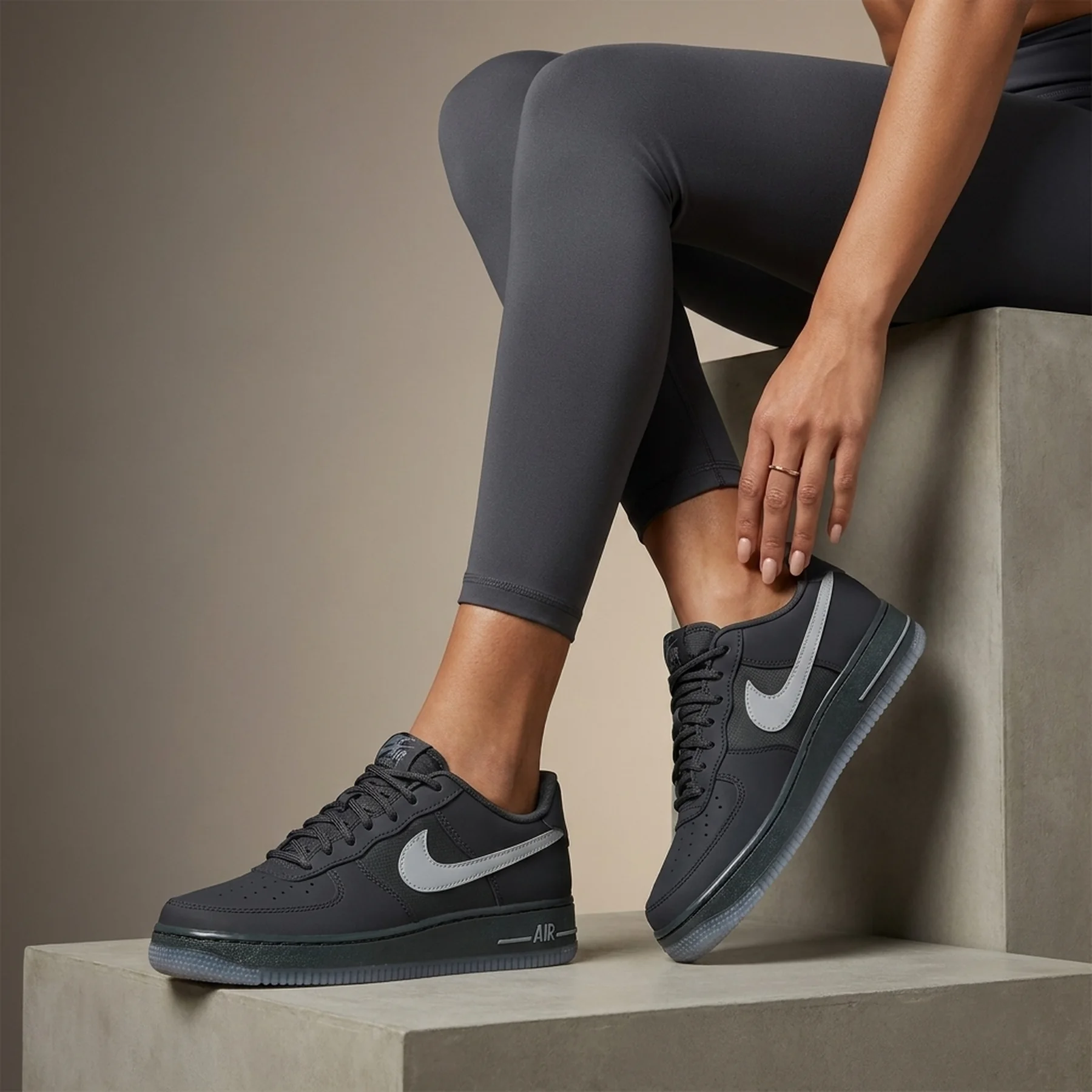 Кросівки жіночі Nike Gs Air Force 1 Anthracite Cool (FV3980-001)