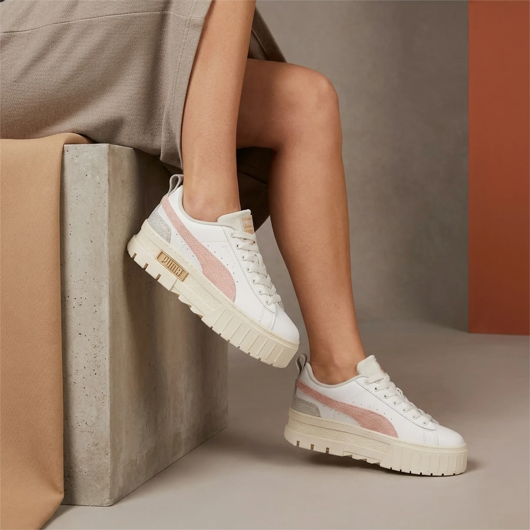 Кросівки жіночі Puma Mayze Thrifted Wns White (389861-02)