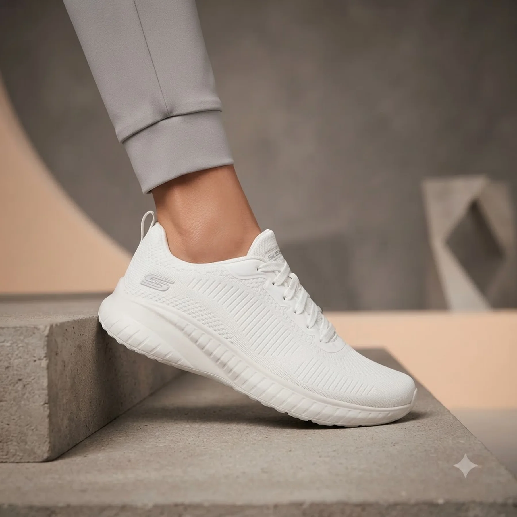 Кросівки жіночі Skechers Bobs Squad Tough White 117209-Ofwt (117209-OFWT)